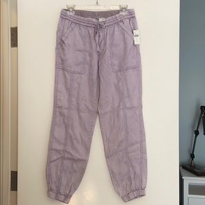 Anthropologie lavender joggers NWT